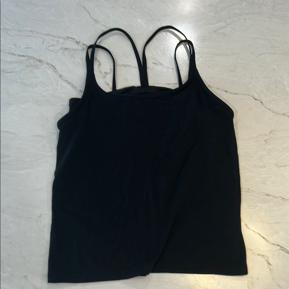 PINK Victoria's Secret Black Fitted Sleeveless Tank Top